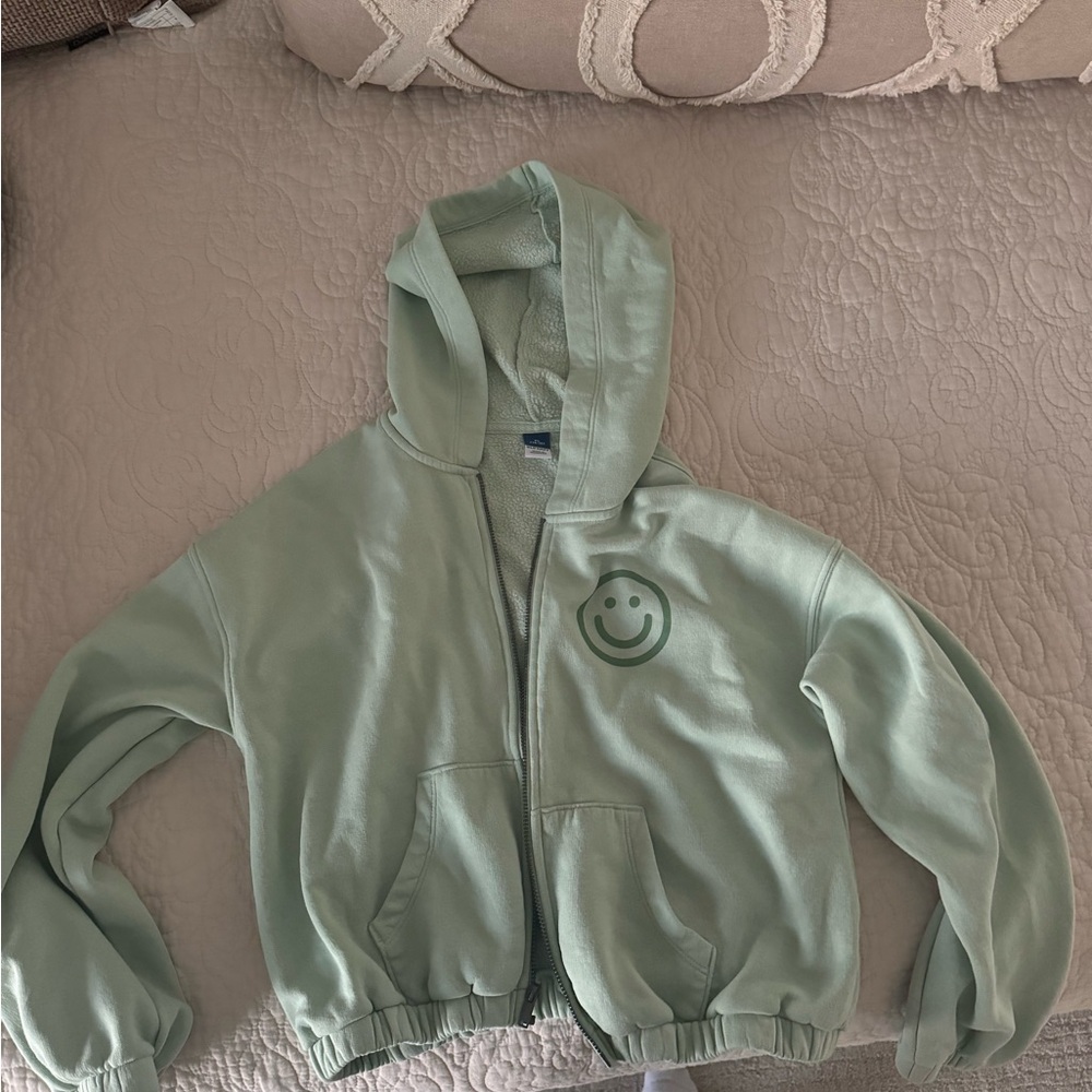 Girls pastel neon green sweatshirt